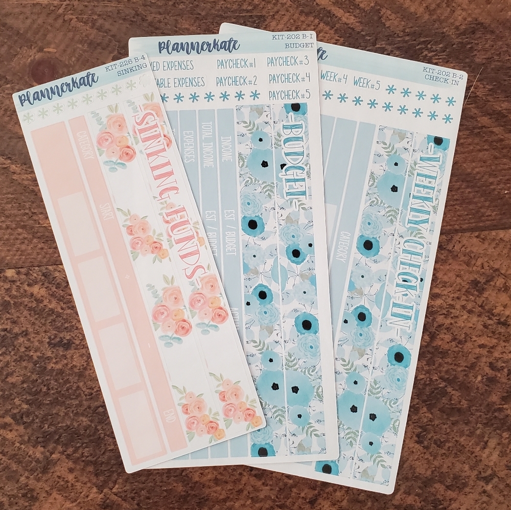PlannerKate budget stickers